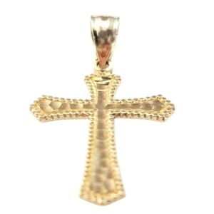 14 Karat Yellow Gold Cross Pendant #20891
